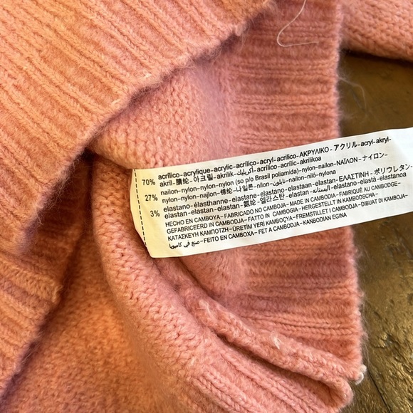 Zara pink knit boxy sweater - Picture 3 of 5